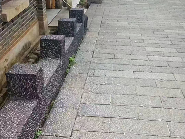 荔枝面青石板鋪裝案例 | 嘉祥志遠石材工程案例