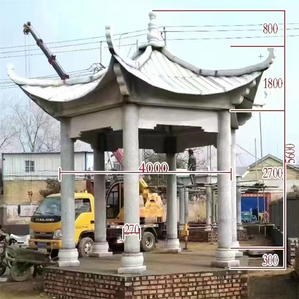 古建青石石亭子 - 嘉祥志遠石材有限公司